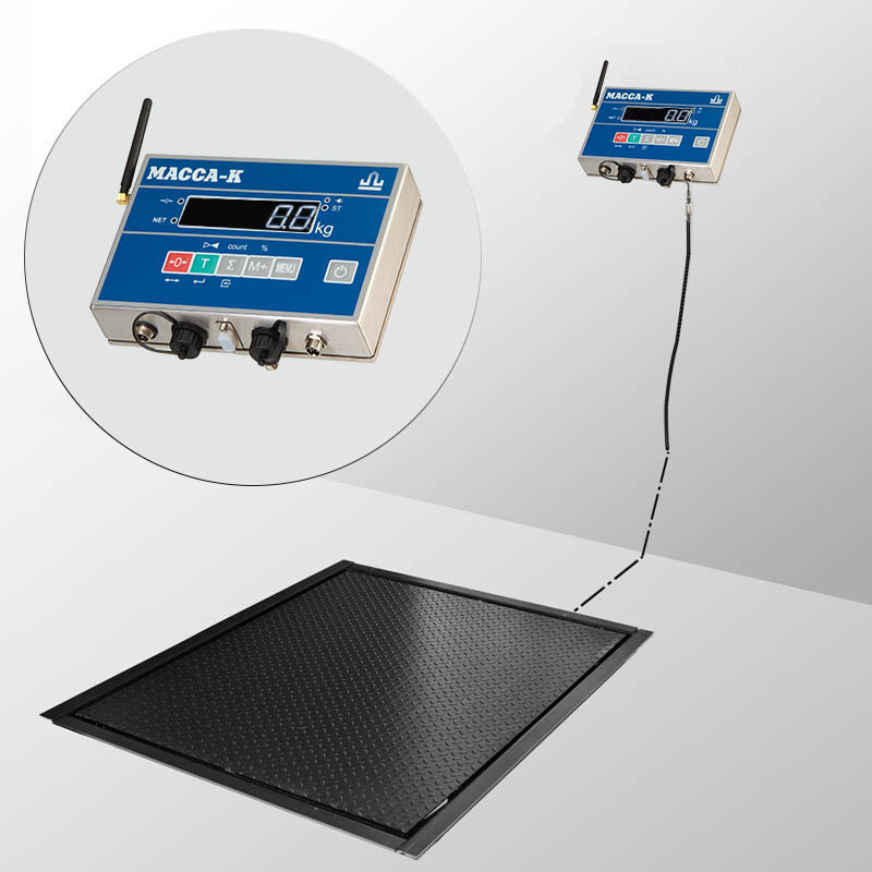 Весы врезные Масса-К 4D-PМF-15/12-1000-AB(RUEW) с интерфейсами RS, USB, Ethernet, WiFi