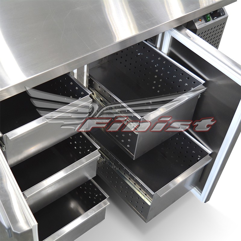 картинка Стол холодильный Finist СХС-600-1/6(4С) 2300x600x850 мм