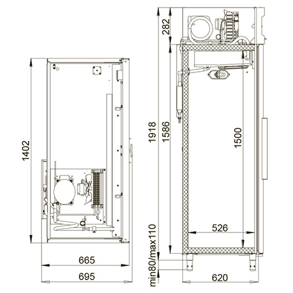 картинка Шкаф холодильный Polair CM110-G