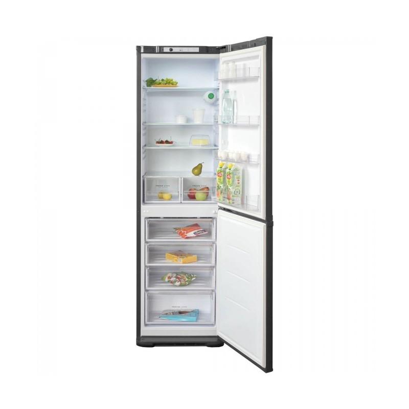 Холодильник-морозильник Бирюса W649 графитовый