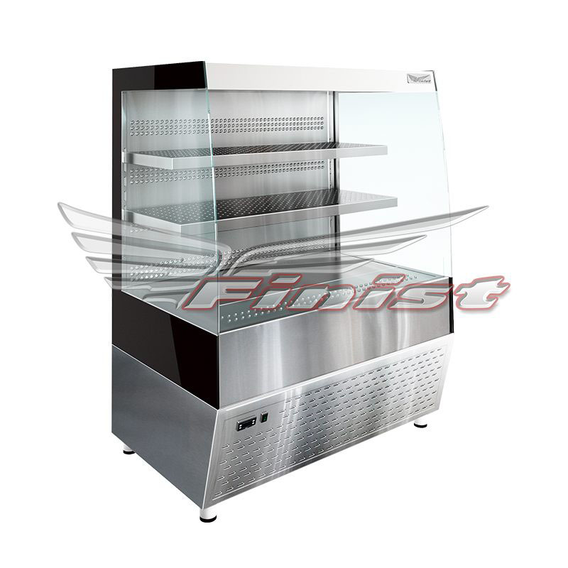 Напольная холодильная витрина-горка FINIST ELEGY INOX Ei2/1250 нержавеющая сталь