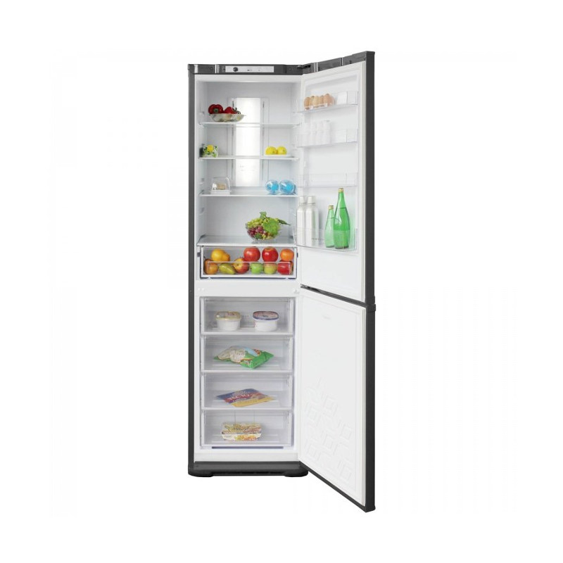 Холодильник-морозильник Бирюса W380NF графитовый