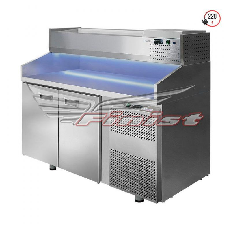 Холодильный стол для пиццы FINIST СХСпцб-700-1 с бортом 900x700x1050