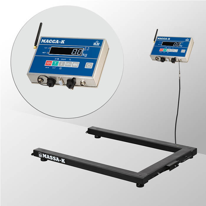 Весы паллетные Масса-К 4D-U-1-1000-AB(RUEW) с интерфейсами RS, USB, Ethernet, WiFi