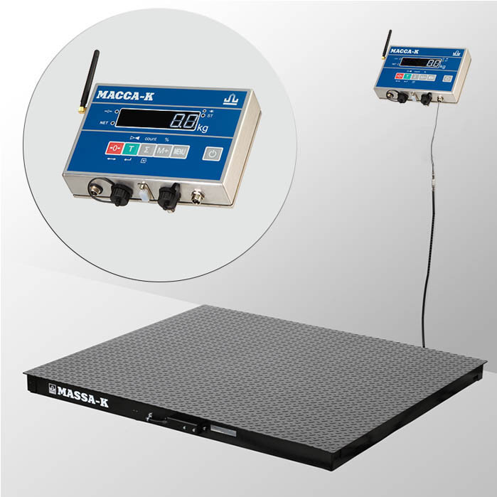 картинка Весы Масса-К 4D-PМ-20/15-3000-AB(RUEW) с интерфейсами RS, USB, Ethernet, WiFi и влагозащитой