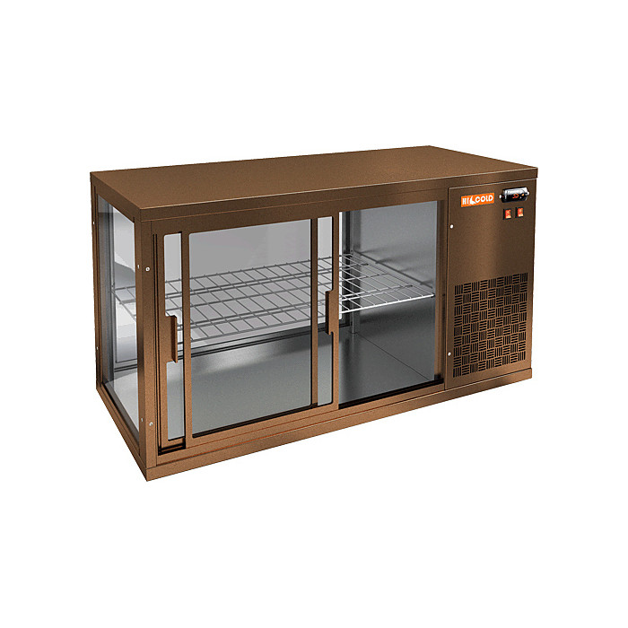 Настольная холодильная витрина HICOLD VRL 900 R Bronze / Beige / Brown / Black