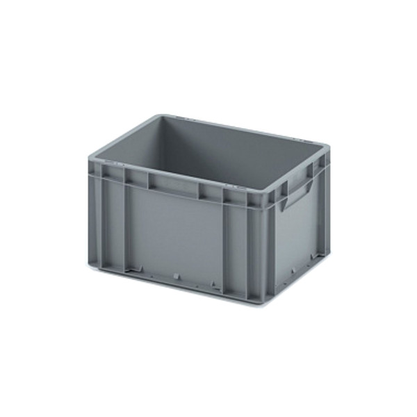 Пластиковый ящик Plast 400x300x220 (ЕС-4322) серый с усиленным дном
