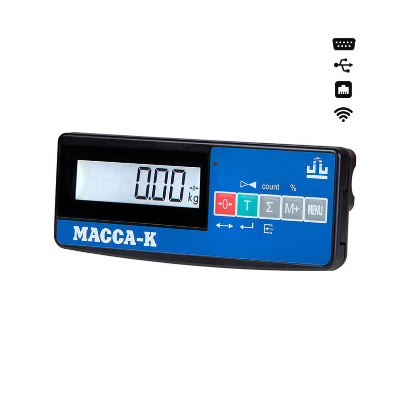 Весы врезные Масса-К 4D-PМF-12/10-1000-A(RUEW) с интерфейсами RS, USB, Ethernet, WiFi