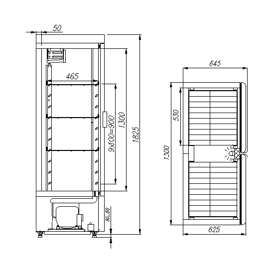 Шкаф холодильный Carboma ШХ-0,8 INOX