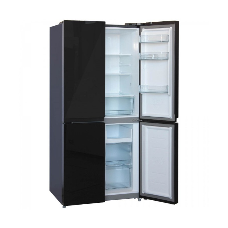 картинка Холодильник-морозильник Бирюса CD 466 BG черное стекло