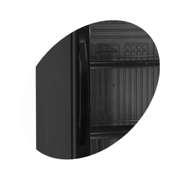 Шкаф холодильный со стеклом Tefcold CEV425 Black