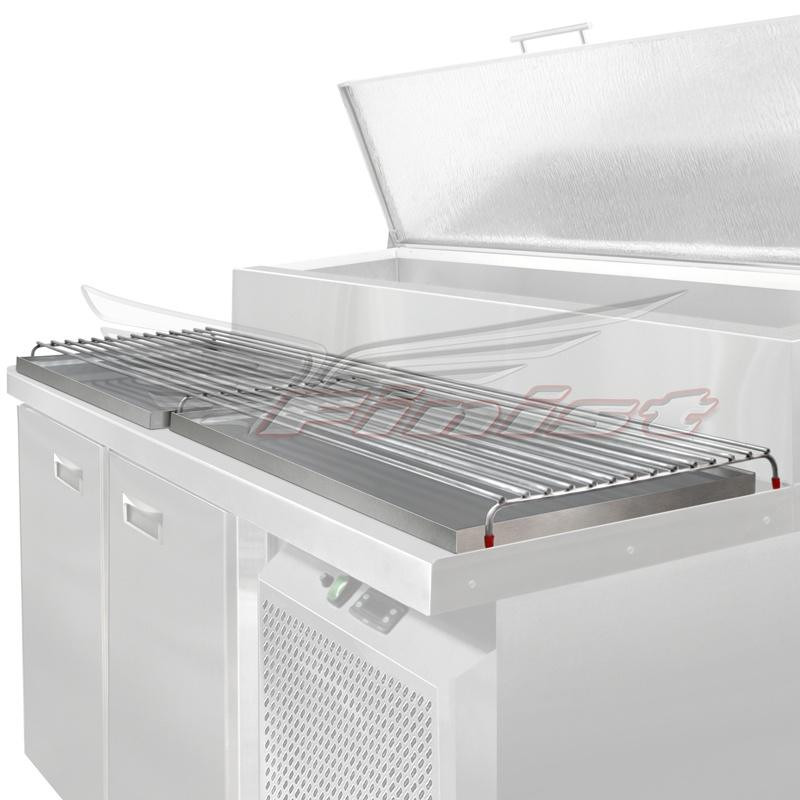 Холодильный стол для пиццы FINIST СХСнпц-800-3 нижний агрегат 1485x800x1060
