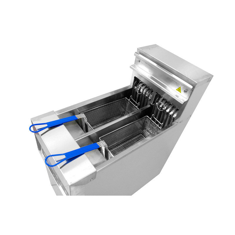 картинка Фритюрница электрическая Kocateq EF18C2 напольная с 2 программами и 2 ваннами
