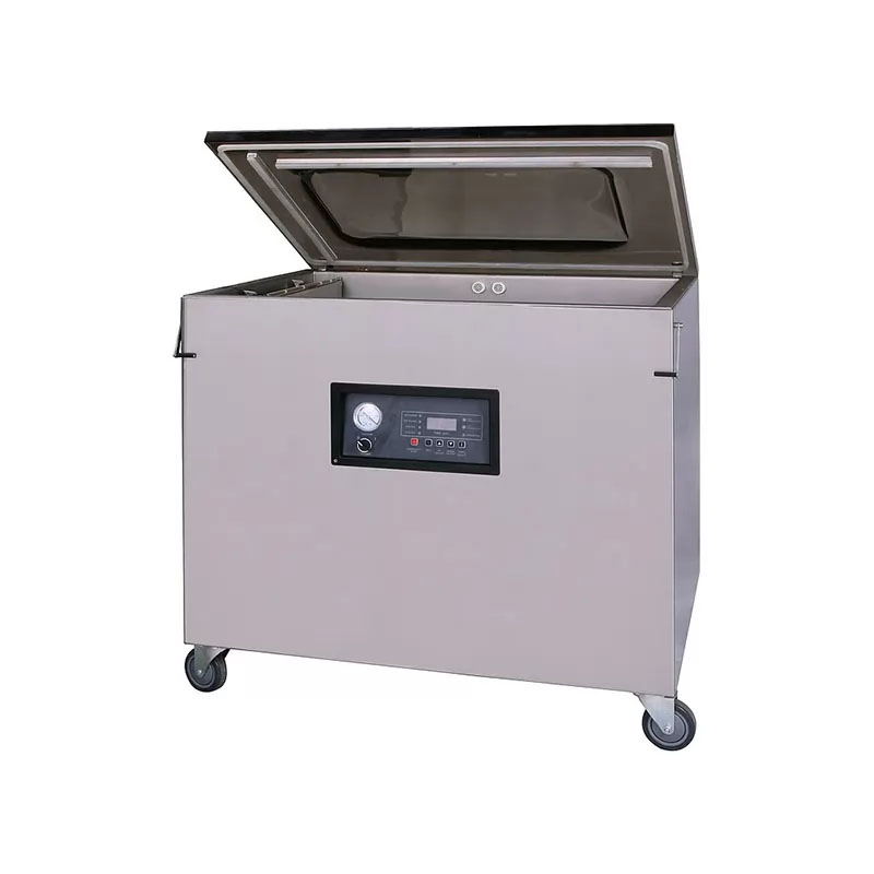 Напольная однокамерная вакуум-упаковочная машина Hualian DZQ-1000/2L SS (нерж, газ)
