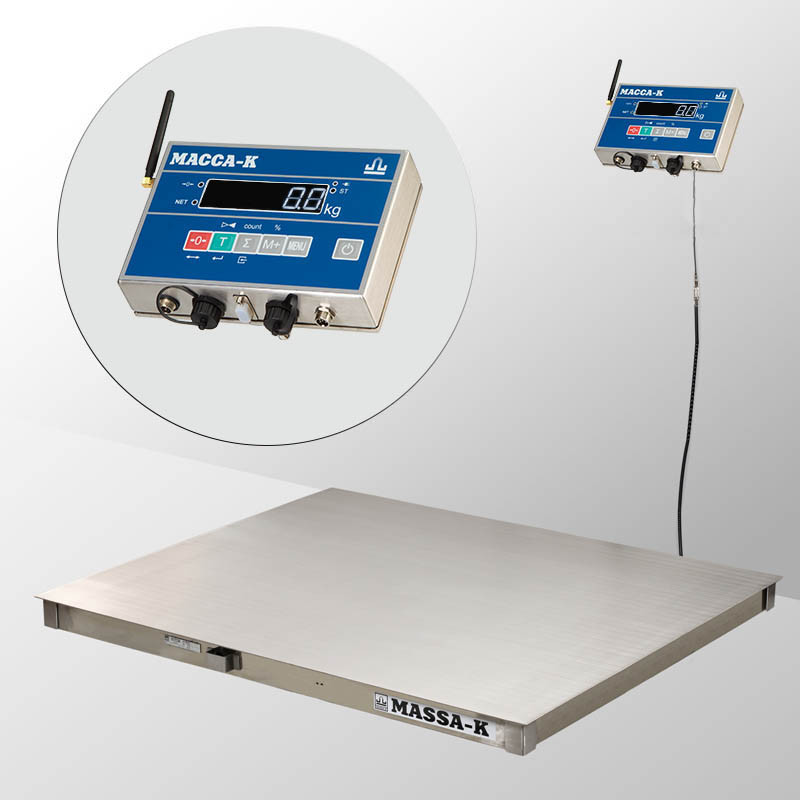 Весы нержавеющие Масса-К 4D-PМ.S-12/10-1500-AB(RUEW) с интерфейсами RS, USB, Ethernet, WiFi