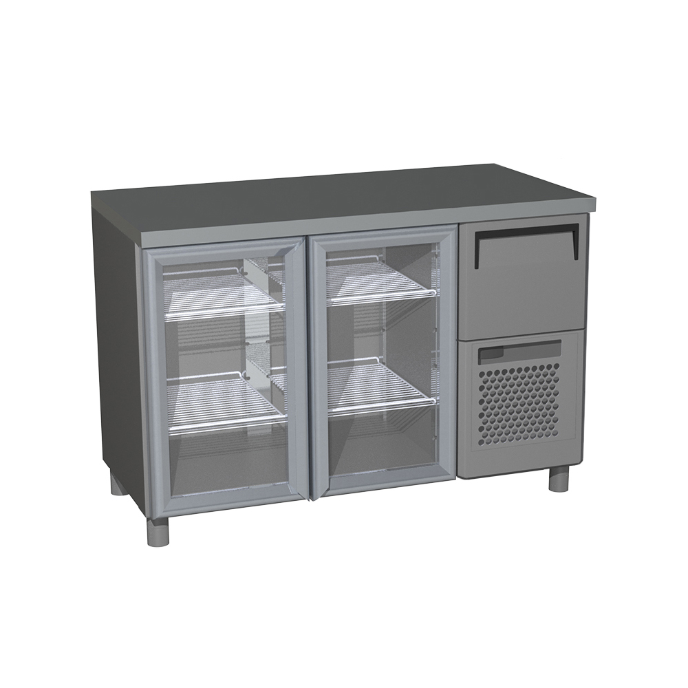 картинка Холодильный барный стол T57 M2-1-G 9006-1(2)9 (BAR-250С Carboma)