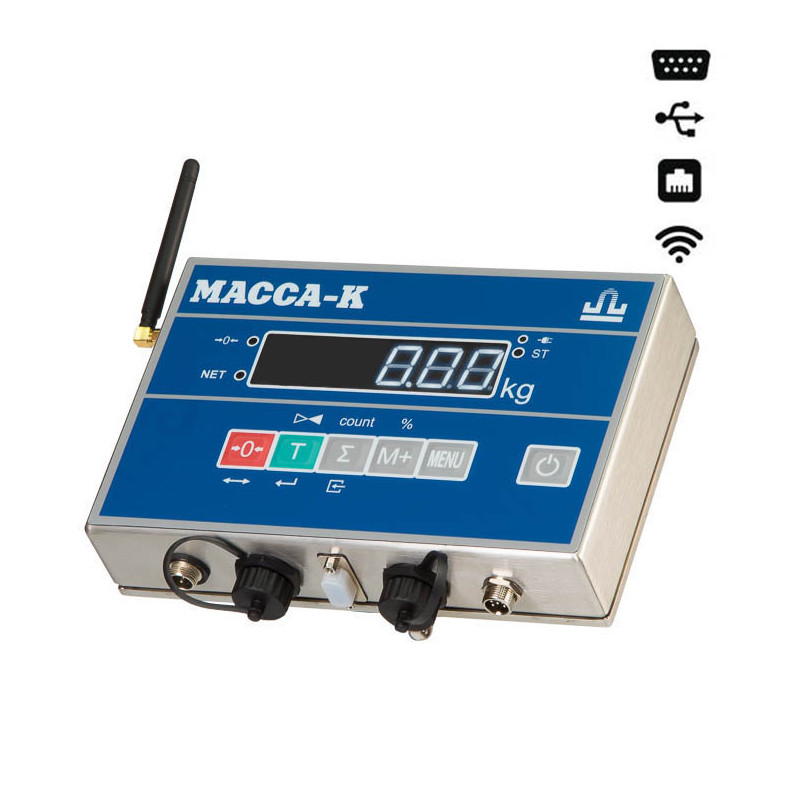Весы Масса-К ТВ-M-600.2-АB(RUEW)1 с интерфейсами RS, USB, Ethernet, WiFi и влагозащитой
