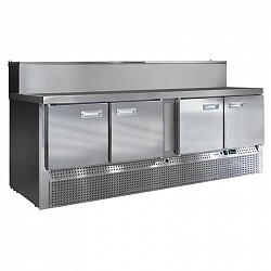 картинка Холодильный стол для пиццы FINIST СХСнпц-800-4 нижний агрегат 1900x800x1060
