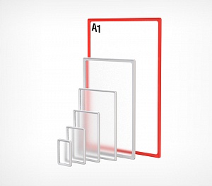 картинка Пластиковая рамка с закругленными углами PF-A1