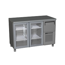 картинка Холодильный барный стол T57 M2-1-G 9006/9005 (BAR-250С Carboma)