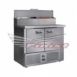картинка Стол холодильный для пиццы Finist СХСнпц-700-2 нижний агрегат 1000х700х850 мм