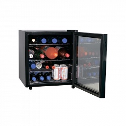картинка Шкаф холодильный со стеклом Cooleq TBC-46 черный