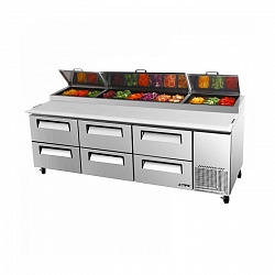картинка Холодильный стол для сбора пиццы Turbo Air CTPR-93-2D-6