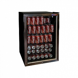 картинка Шкаф холодильный со стеклом Cooleq TBC-145 черный