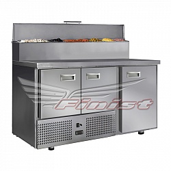 картинка Стол холодильный для пиццы Finist СХСнпц-700-3 нижний агрегат 1485х700х850 мм